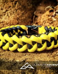 Yellow and Black Jawbone Paracord Survival Bracelet