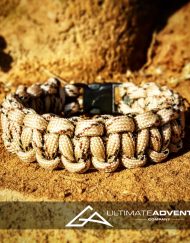 Desert Camo Paracord Survival Bracelet