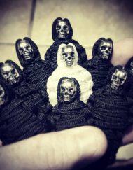 Set Of Nine King Tut Paracord Keychain Mummy with Skull, Paracord Zipper Pull, EDC Gear